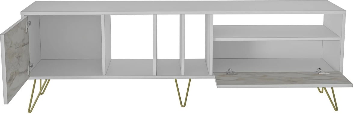 Komodë TV Skye Decor, ngjyrë Ephesus, e artë, 180cm