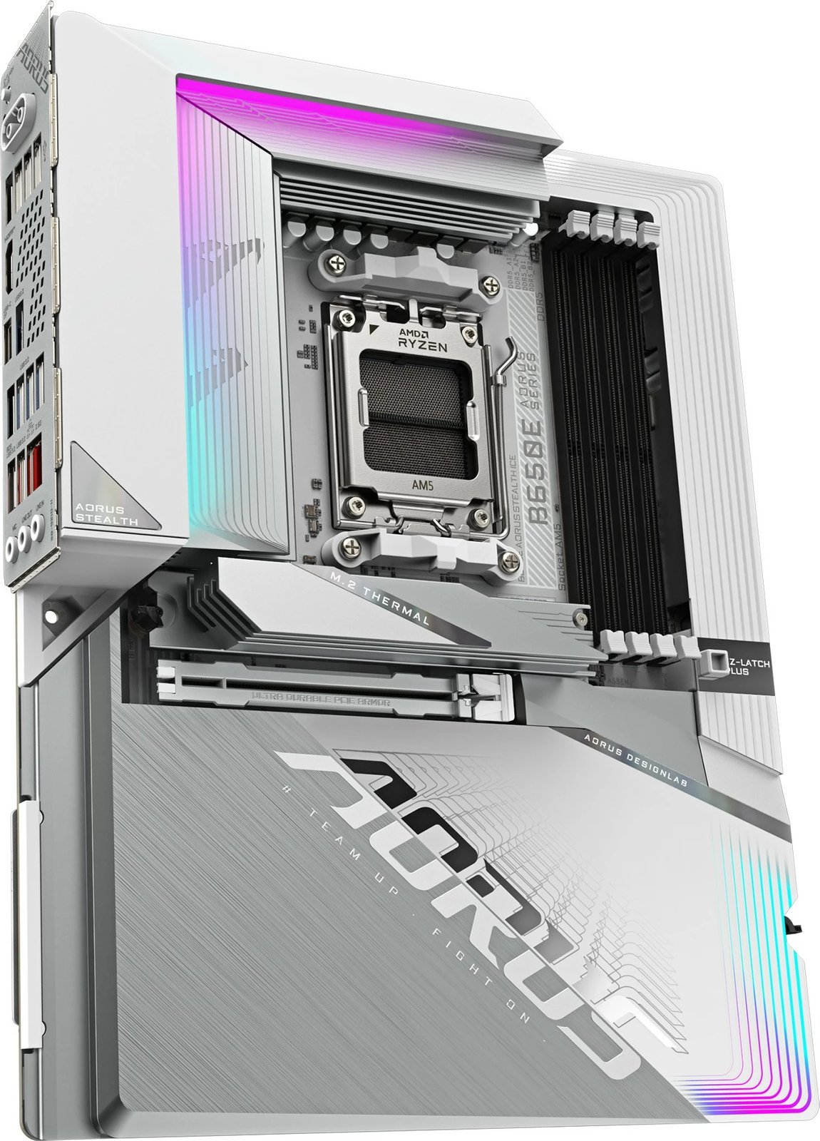 Pllakë amë Gigabyte B650E AORUS STEALTH ICE, AM5, DDR5, ATX, e bardhë