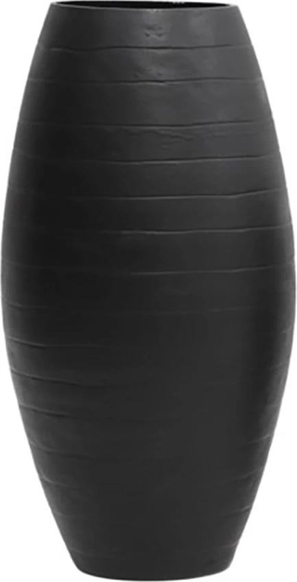 Vazo RESAN, qelq, e zezë, 16x16x33cm