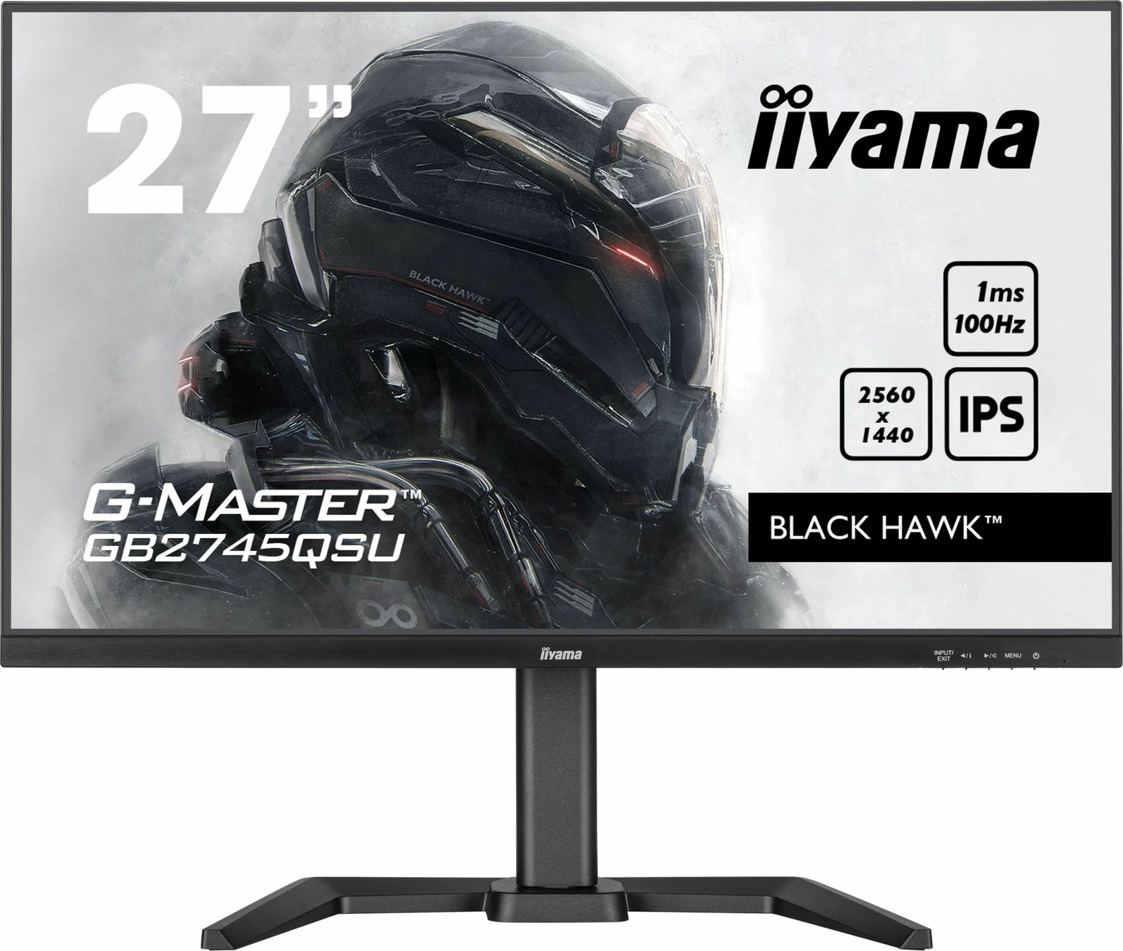Monitor iiyama G-MASTER GB2745QSU-B2, 27", 2560 x 1440, 1ms, i zi