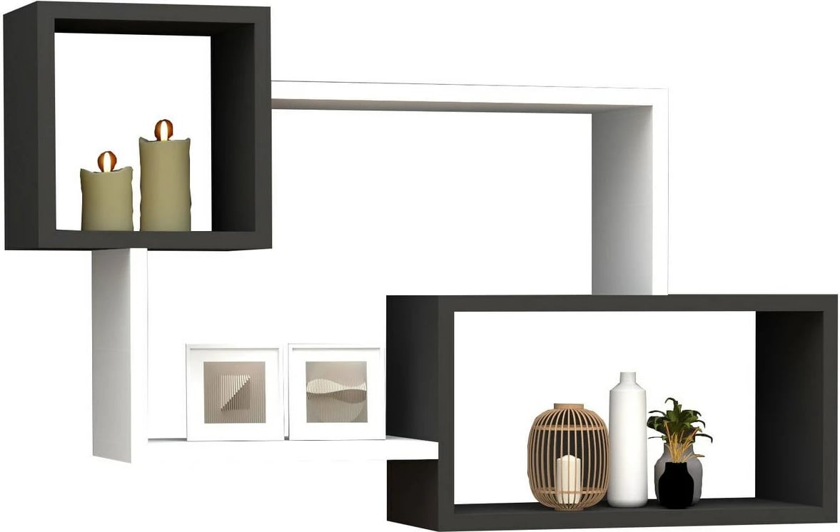 Raft muri Hanah Home, ngjyrë e bardhë dhe antracit, Afro