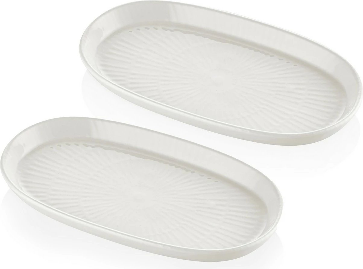 Set pjatash servirëse Hermia NON0022, 2 copë, krem