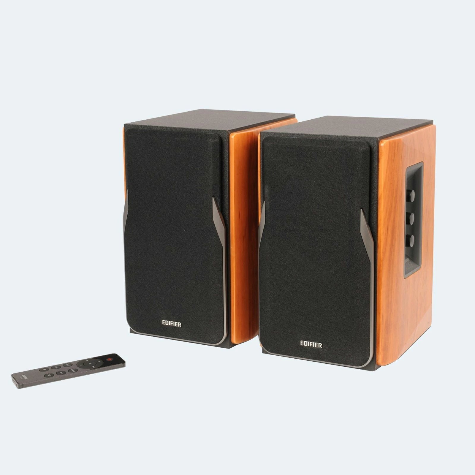 Zëra bookshelf Edifier R1380DB-BR, 42W, Bluetooth 5.1, druri, zi/kafe