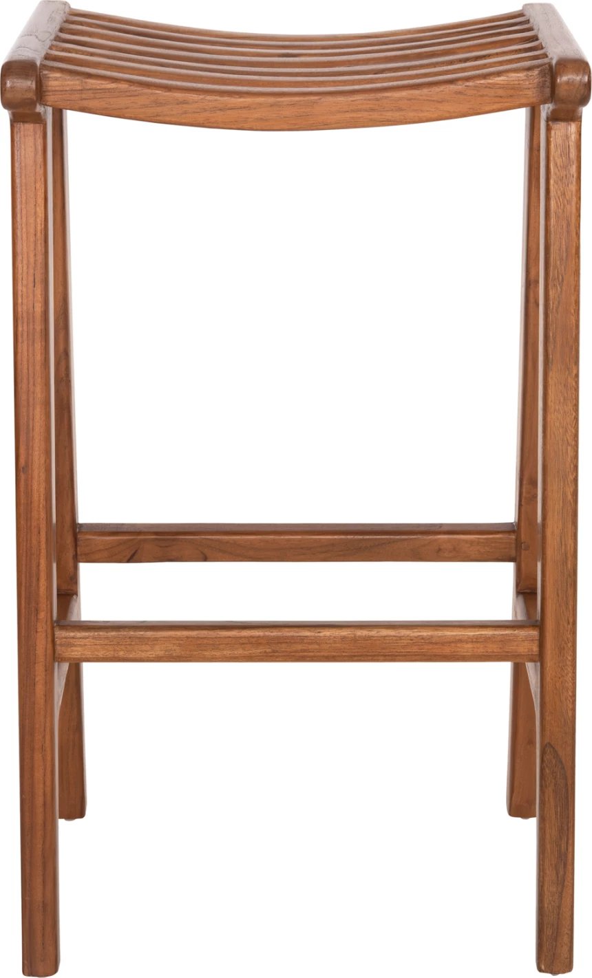 Karrige për bar BUNDY FH6130 dru TEAK ngjyrë arre 45x40x75H cm