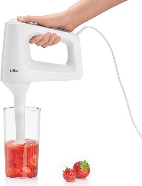 Mikser dore Braun HM 3135 WH, 500W, 5 shpejtësi, 0.6L, 0.5L, gri/bardhë