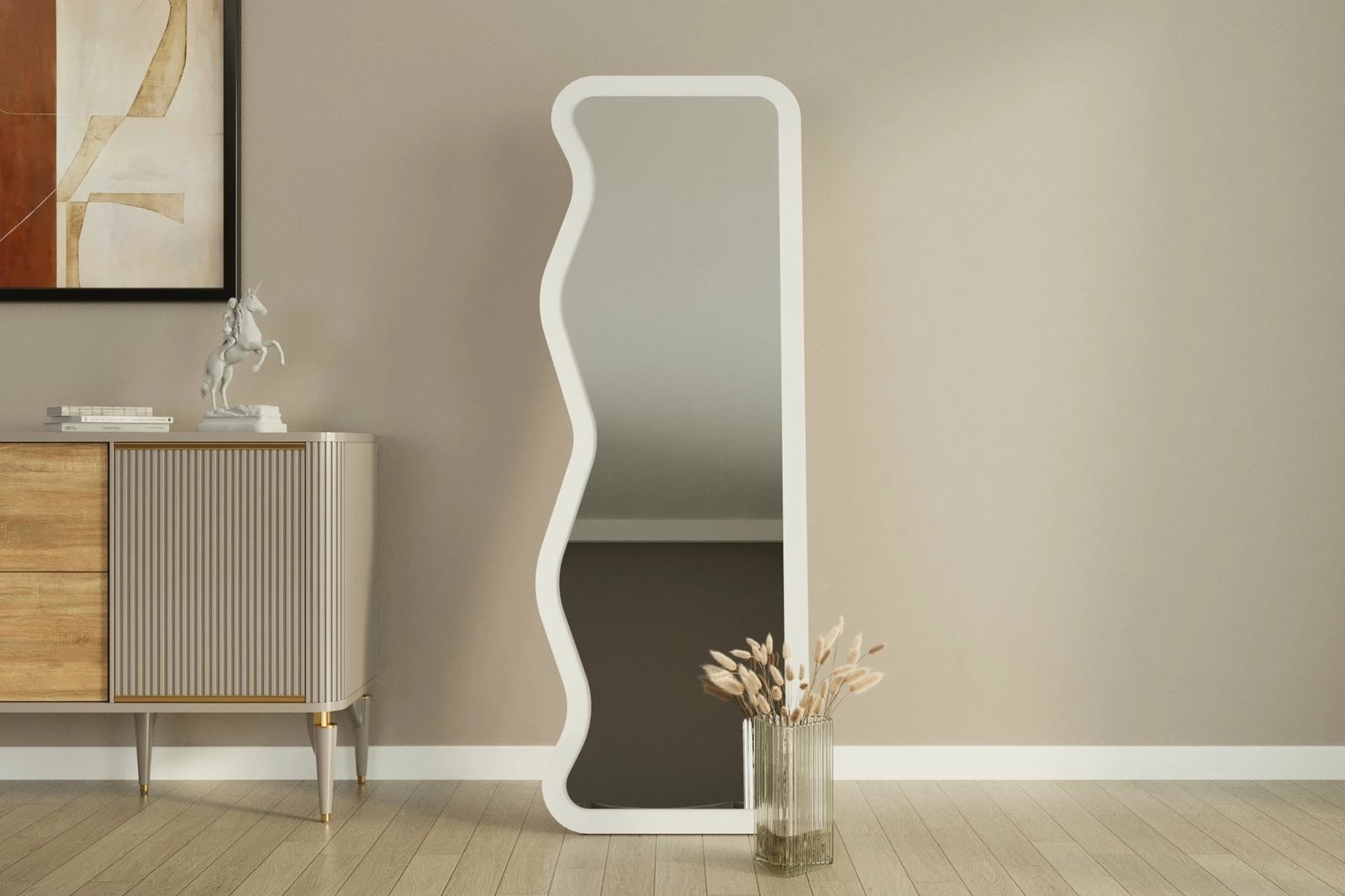 Pasqyrë Hanah Home, Asel, e bardhë