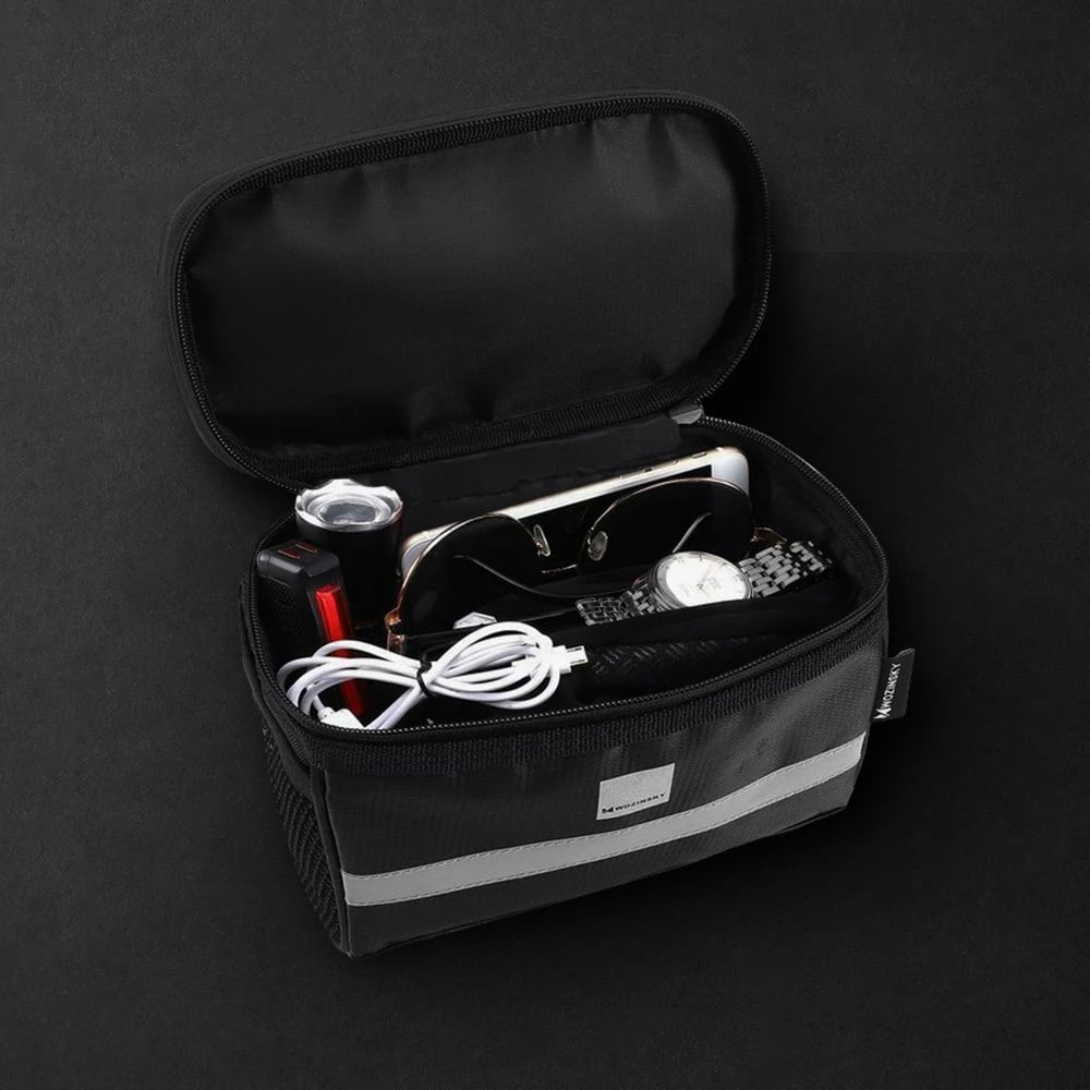 Çantë timoni për biçikletë Wozinsky WBB12BK me dritare telefoni, 2L, e zezë