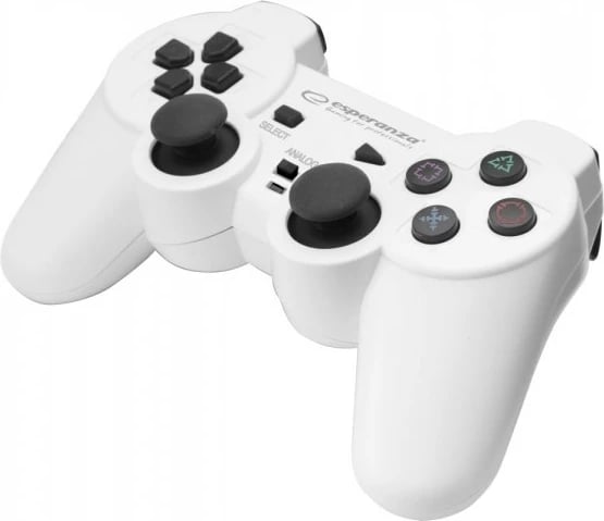 Kontroller Gaming Esperanza EGG106W për PC, PS2, PS3, i bardhë