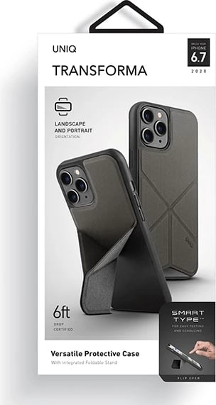 Mbështjellës UNIQ Transforma për iPhone 12 Pro Max, gri