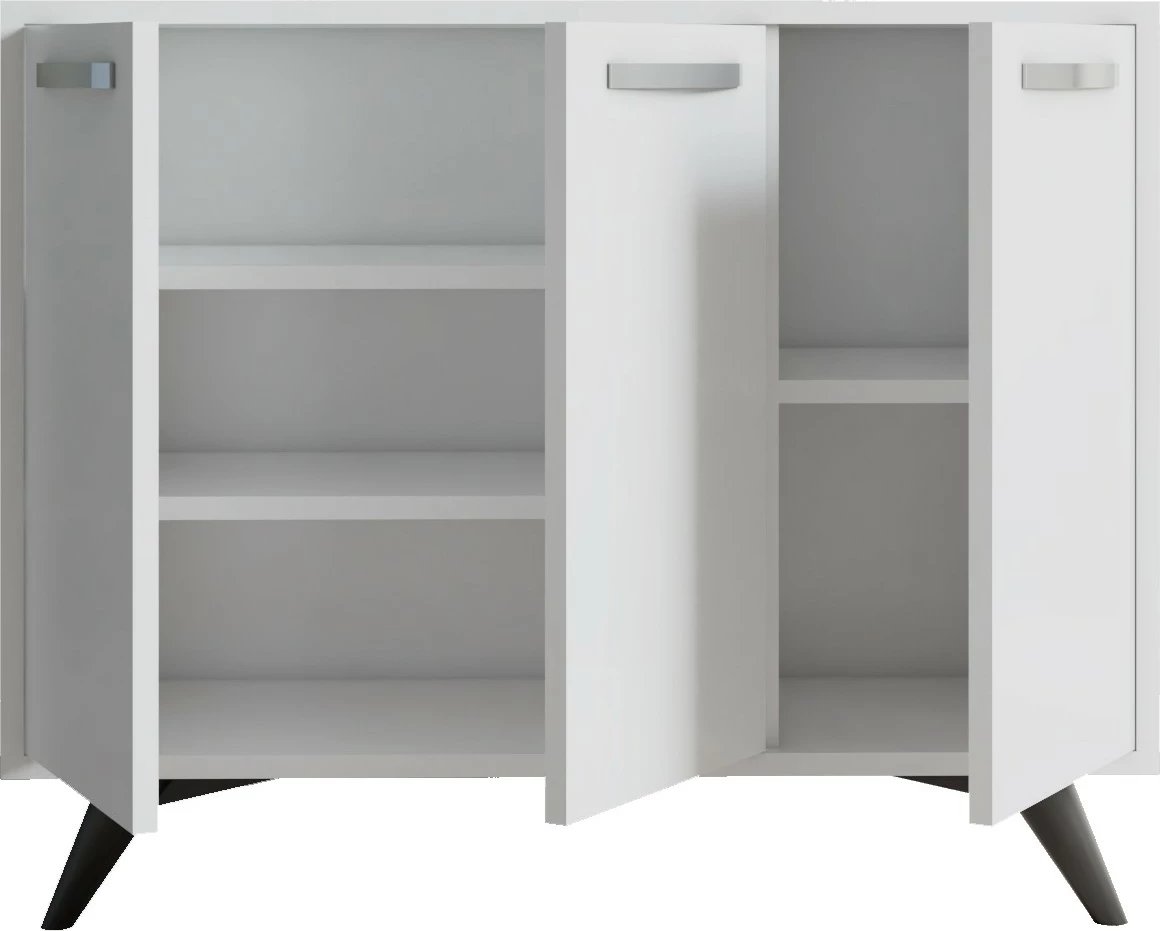 Komodë multifunksionale Hanah Home, Piffa, e bardhë