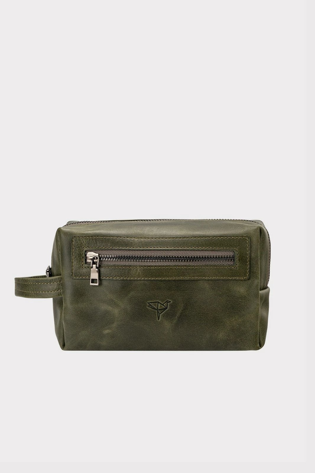 Çantë dore lëkure, ngjyrë e gjelbër, Zoozie Bags Boston Crazy