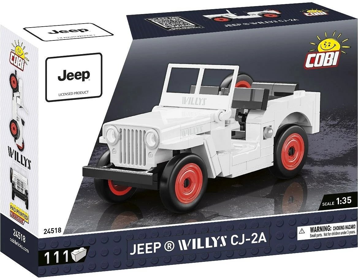 Set blloqe ndërtimi COBI Jeep Willys CJ-2A, 111 pjesë, zi