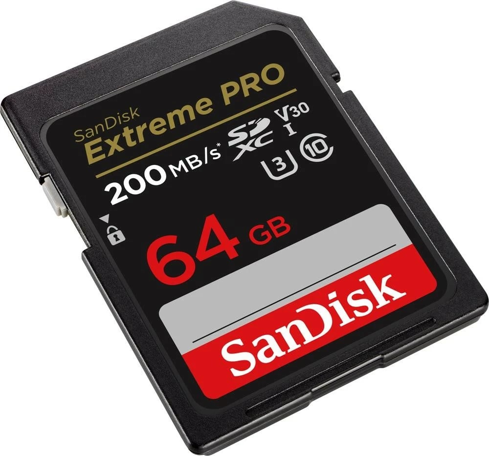 Kartelë memorie SanDisk Extreme Pro SDXC 64GB, 200/90 MB/s