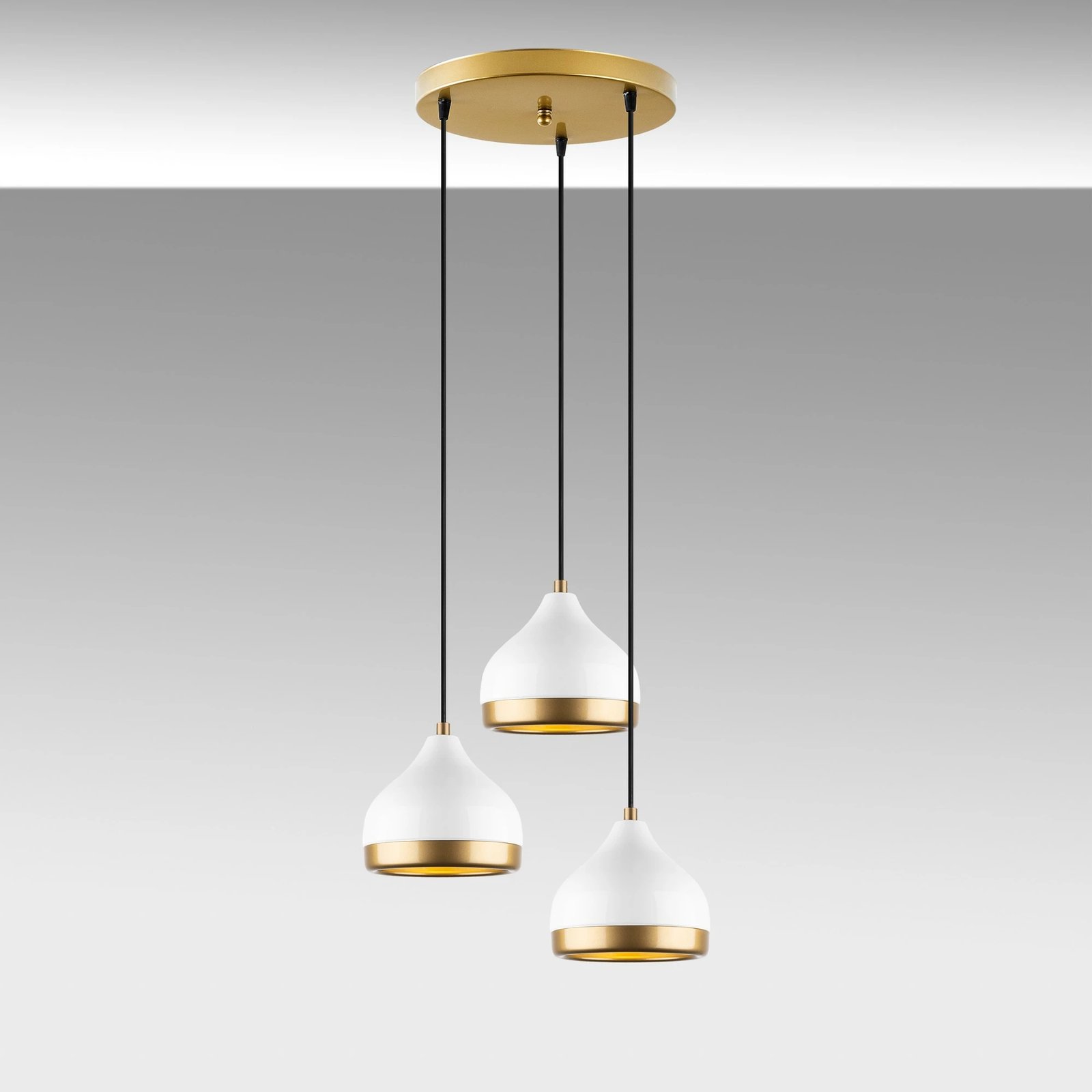 Llambë tavani Opviq, Yildo - M-6875, metalike, e bardhë