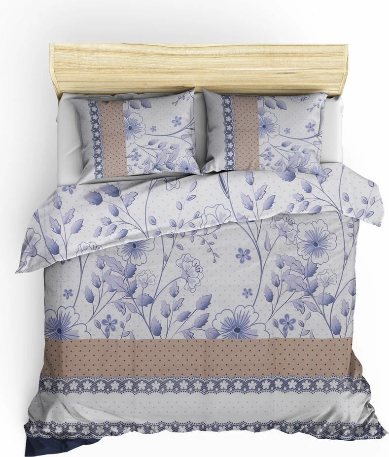 Set mbulesë për jorgan njëpersonësh Ranforce, L'essentiel, Sudenaz, blu