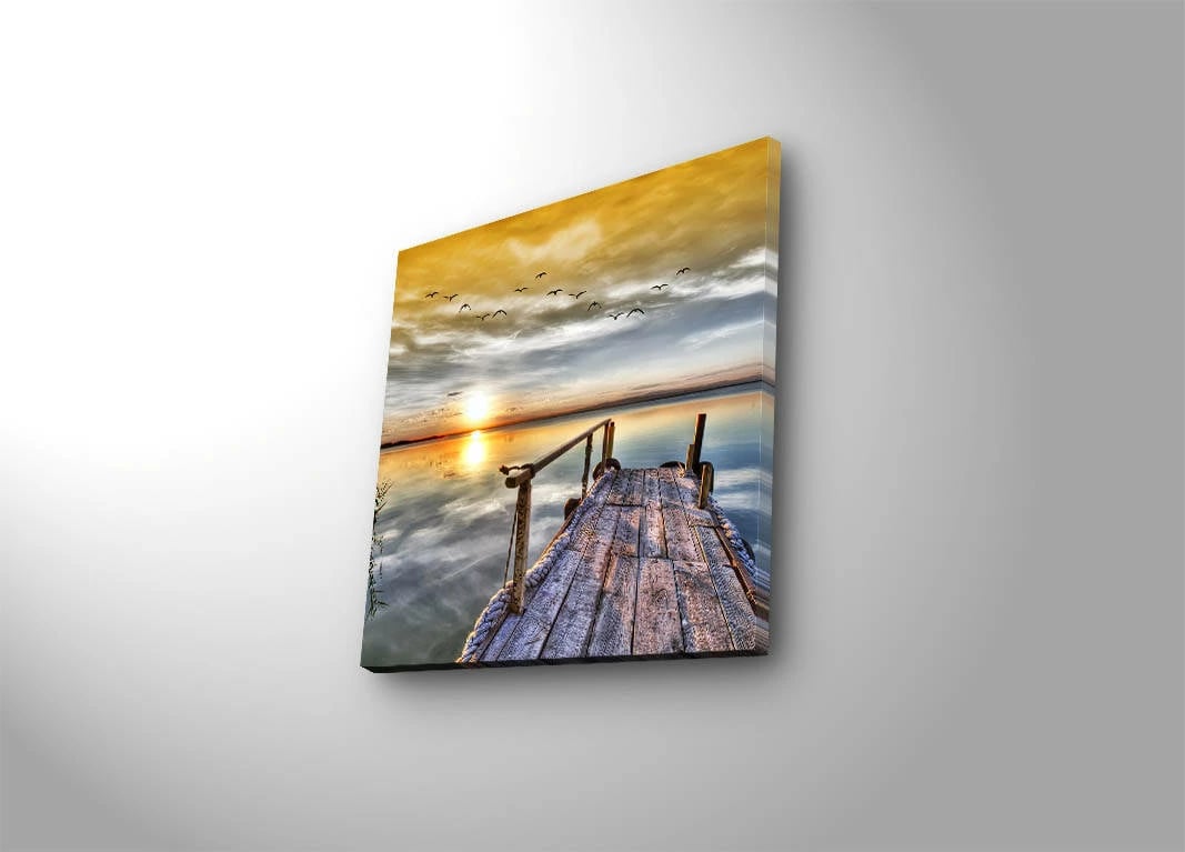 Pikturë dekorative me drita LED, shumëngjyrëshe, 28x28cm, 2828İACT-5