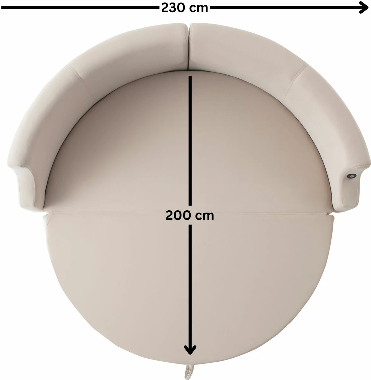 Divan-krevat 3 vendesh Atelier del Sofa, Letto, krem