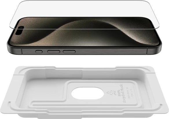 Xham mbrojtës Belkin ScreenForce Invisiglass për iPhone 16 Pro Max, Transparent