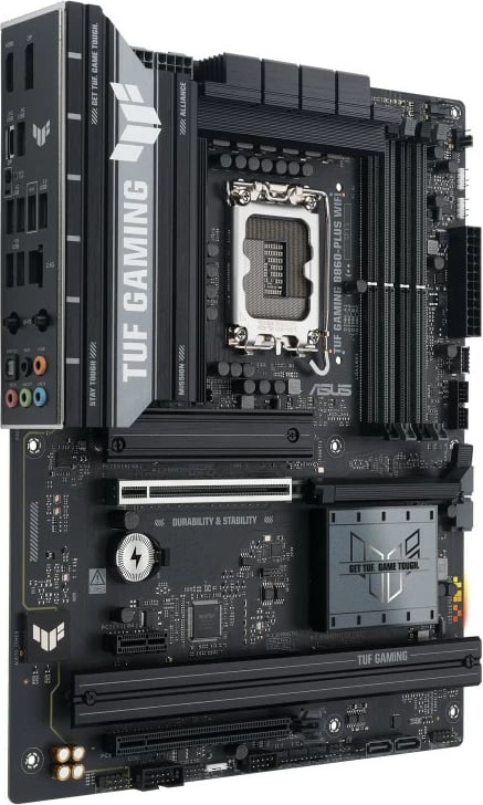Pllakë amë Asus TUF GAMING B860-PLUS WIFI, LGA1851, DDR5, ATX, me WiFi, e zezë