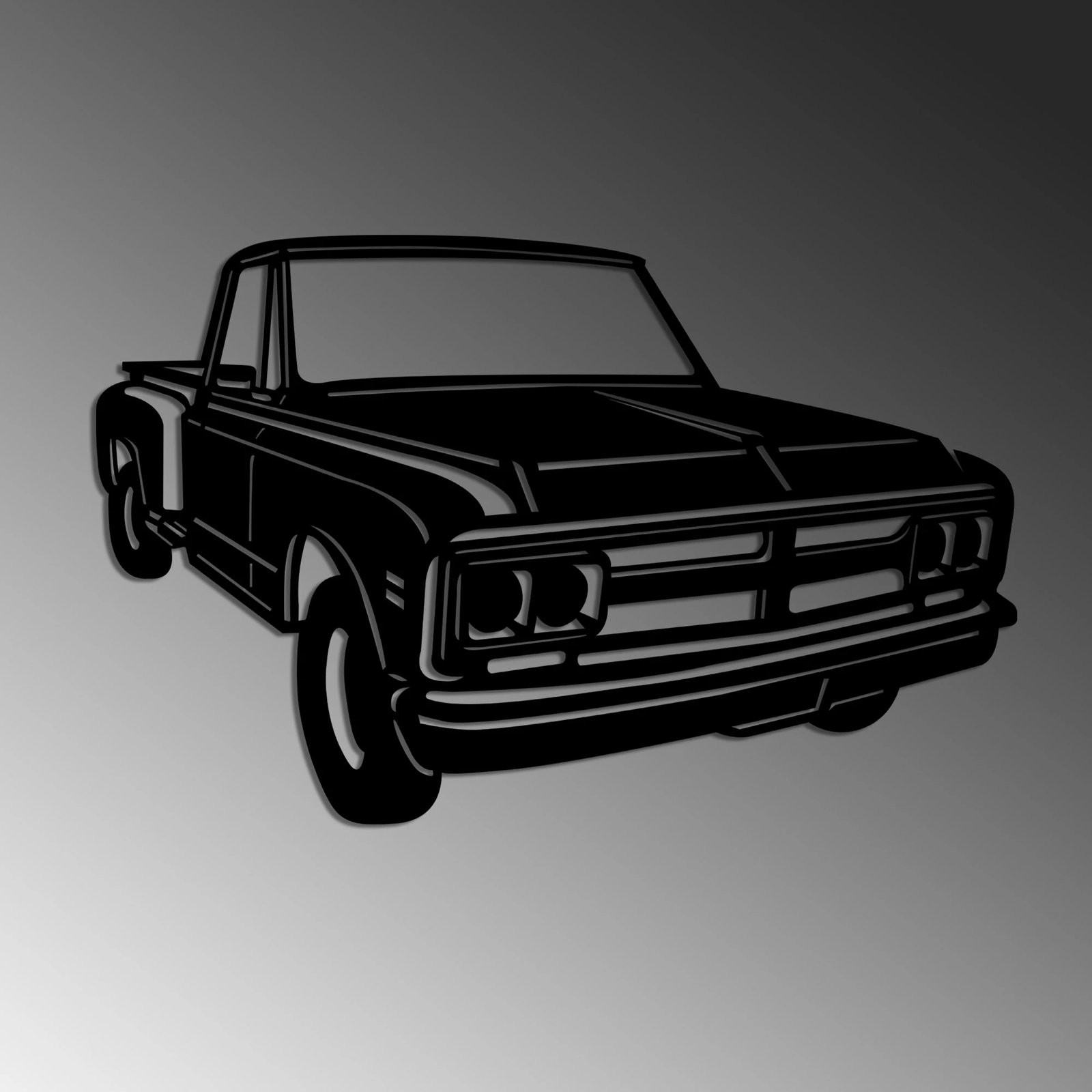 Aksesor dekorativ metalik për mur, Wallity, GMC C/K 1967