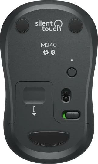 Maus Logitech M240 Silent 910-007119 Bluetooth pa zhurmë, wireless, 18 muaj bateri, grafit