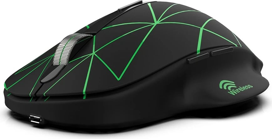 Maus wireless Inca IWM-551, 1600 DPI, USB-C, i zi me gjelbër