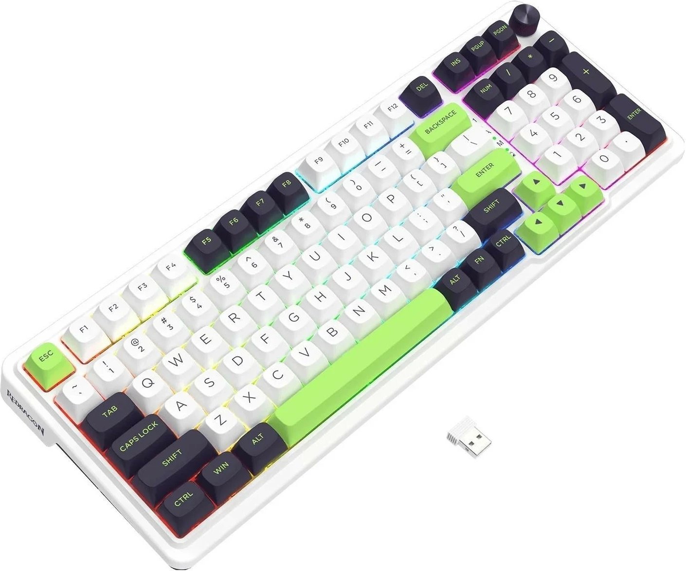 Tastierë Redragon K686WBG-RGB-MAX Eisa Max, RGB, e bardhë