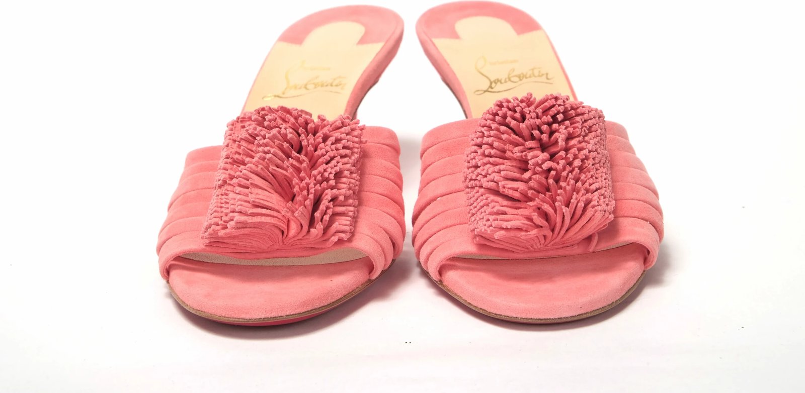 Papuqe me taka për femra Christian Louboutin, rozë 