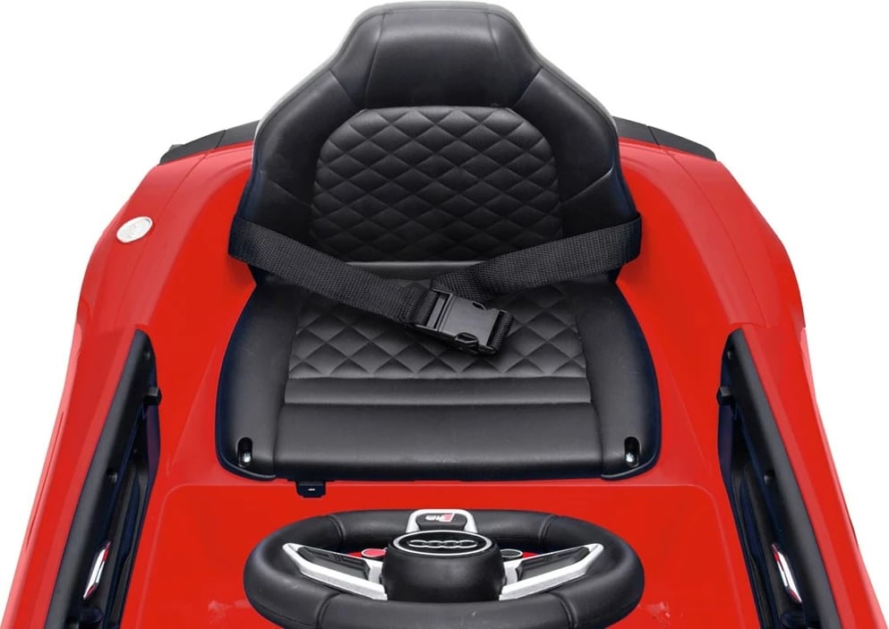 Makinë elektrike për fëmijë, Milly Mally, Audi R8 Spyder, 12V 4.5Ah, 2x30W, telekomandë, rrota EVA, e kuqe