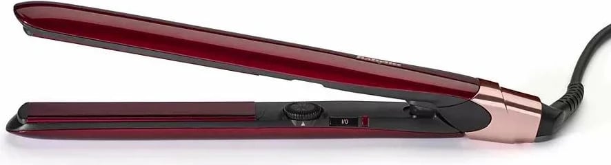 Drejtues flokësh, BaByliss, ST212PE, 24 mm, pllaka qeramike me jonizim, 210°C, e kuqe