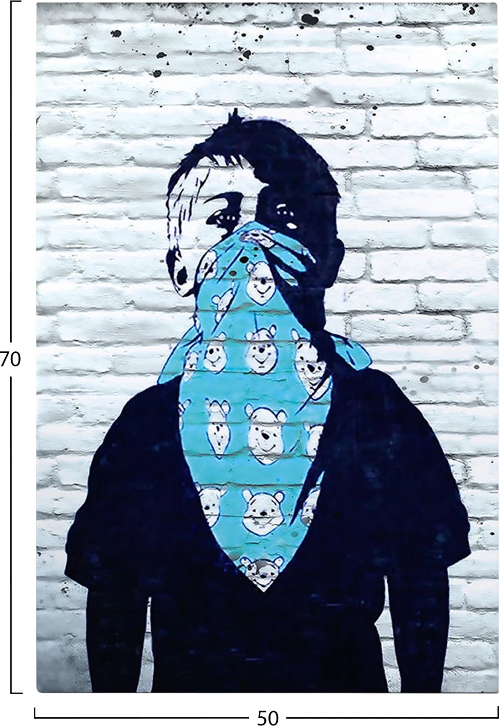 Pikturë muri GOBI, kanavacë e printuar, 50x3x70cm