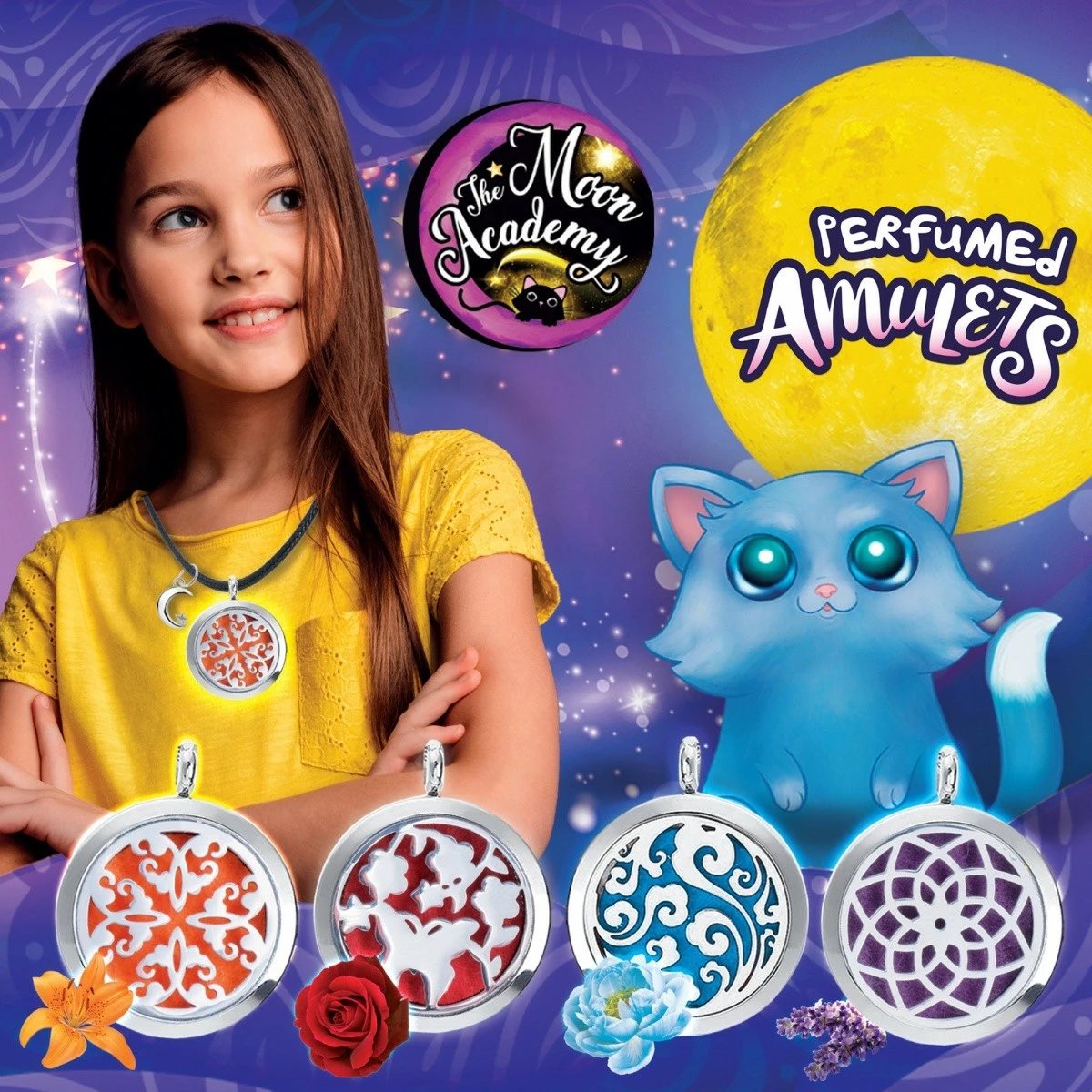 Set shkencor edukativ Lisciani Moon Academy Science Kit - Scented Elements, për vajza, pa bateri