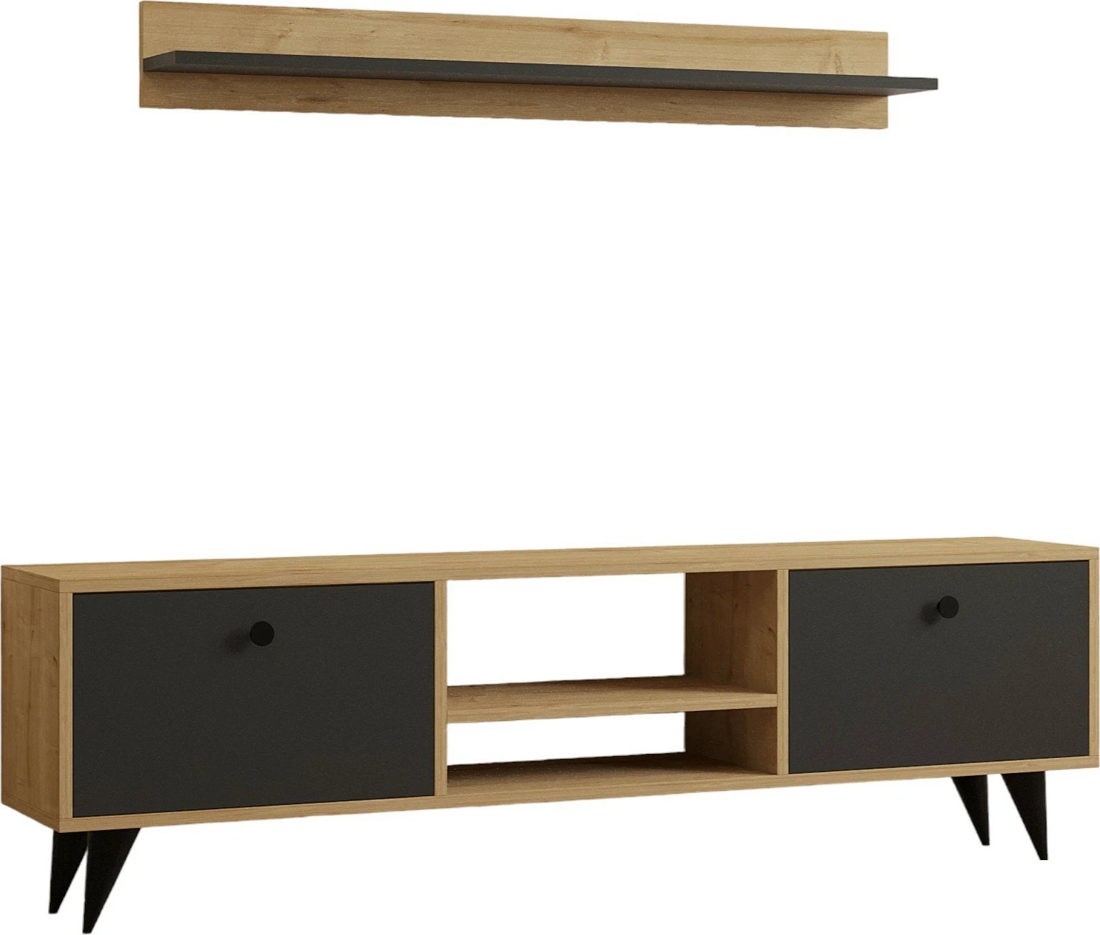 Komodë TV Hanah Home, sliva-safir, antracit