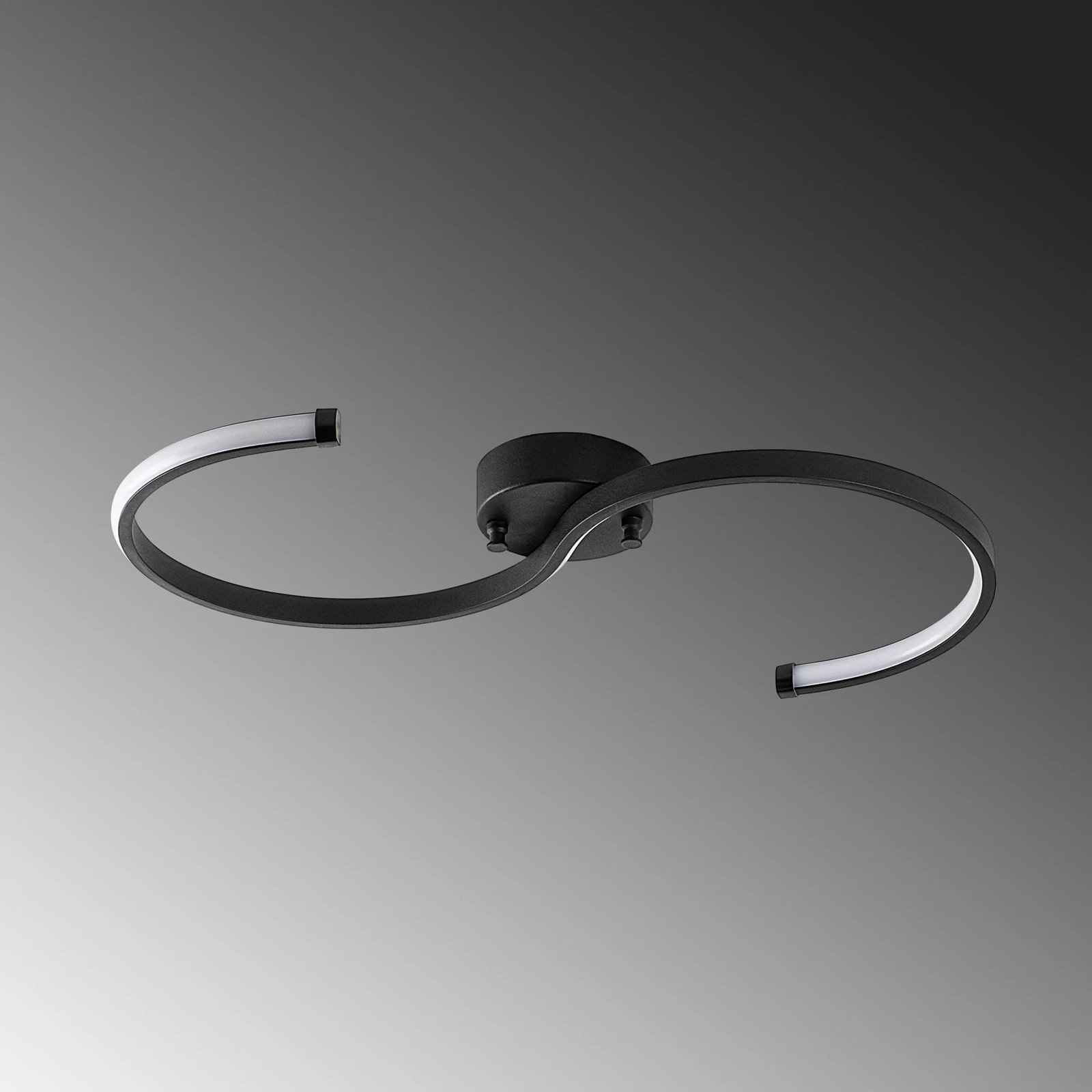 Llambë tavani moderne Opviq, Es - 13583, ngjyrë e zezë