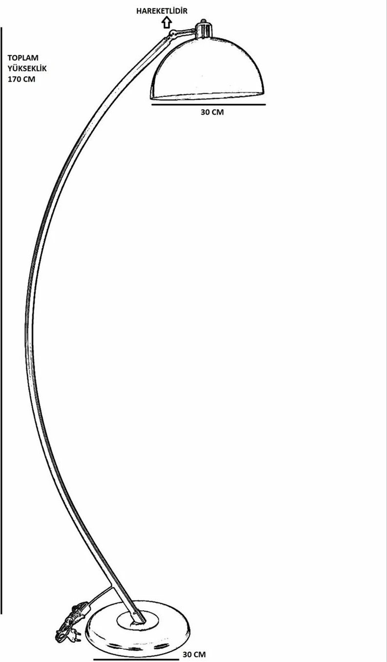 Llambë dyshemeje Opviq, 8918-4, ngjyrë gri