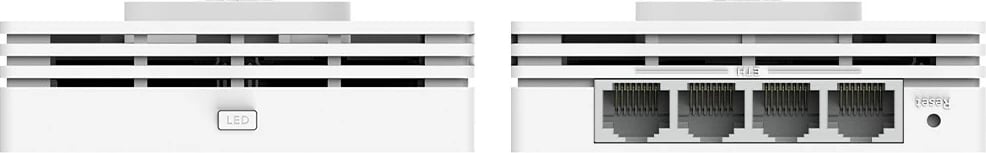 Access point muror Wi‑Fi 6, Cudy AP3000 Wall, AX3000 2402+574 Mb/s, 5x GbE me PoE In/Out, i bardhë