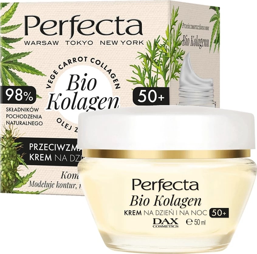 Krem fytyre për femra Perfecta Bio Collagen Day and Night 50+, 50ml