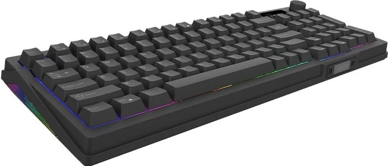 Tastierë mekanike Aqirys Atria, 96%, 95 taste, RGB, me kabllo, e zezë