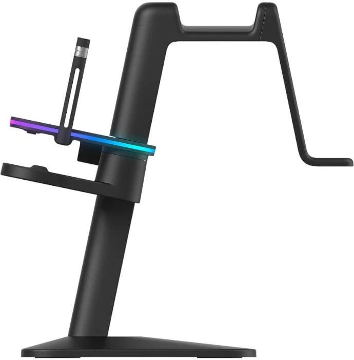 Stacion karikimi RGB për VR KiwiDesign QC03 për Meta Quest 3/Quest 2/Quest PRO, i zi