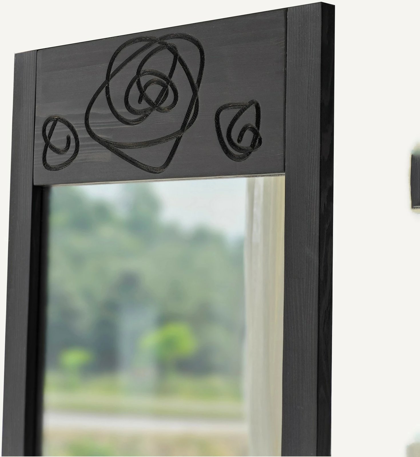 Pasqyrë Cheval Skye Decor, trëndafila, ngjyrë antracit