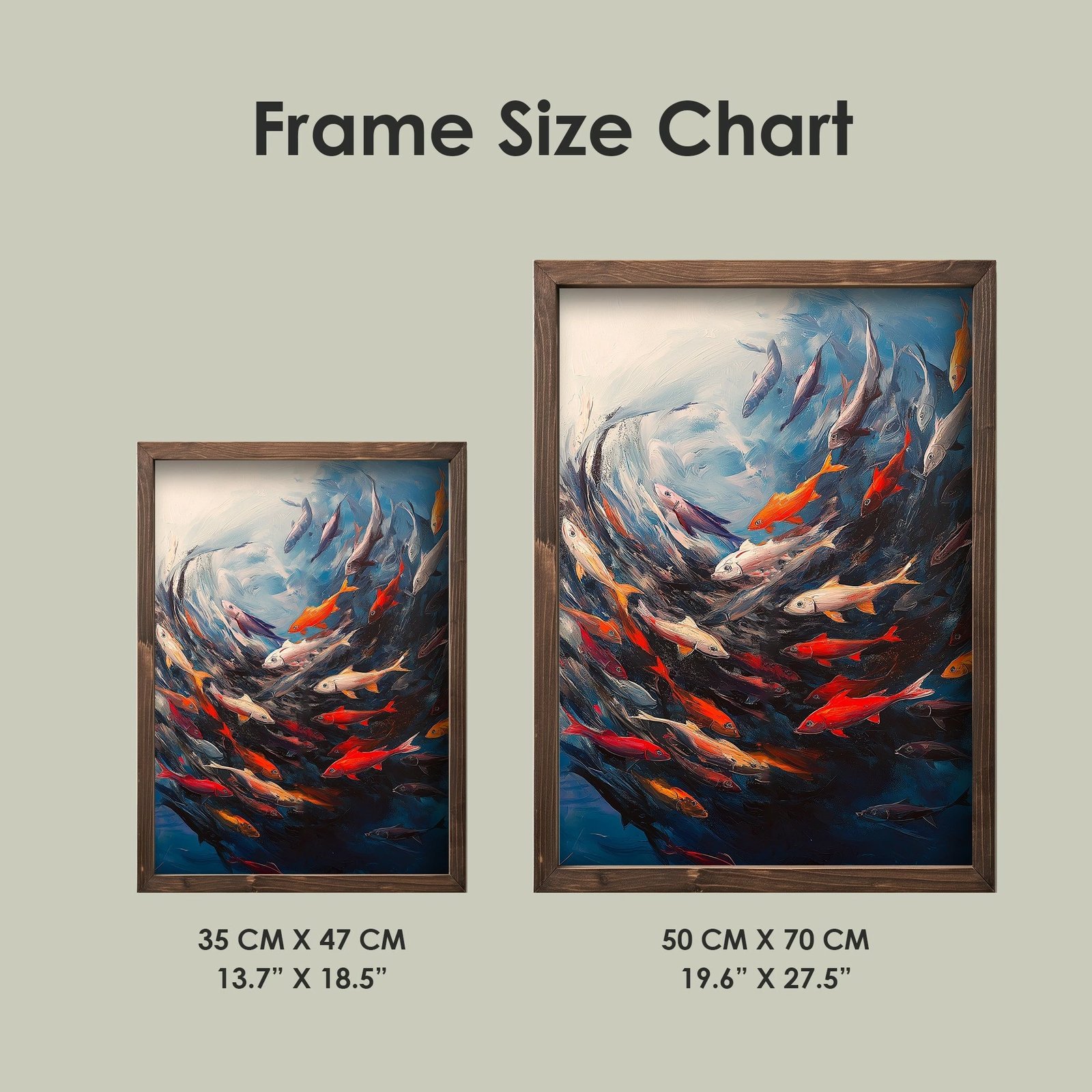 Pikturë dekorative me kornizë MDF, Wallity, TUN063-L, shumëngjyrëshe, 35x47x2cm