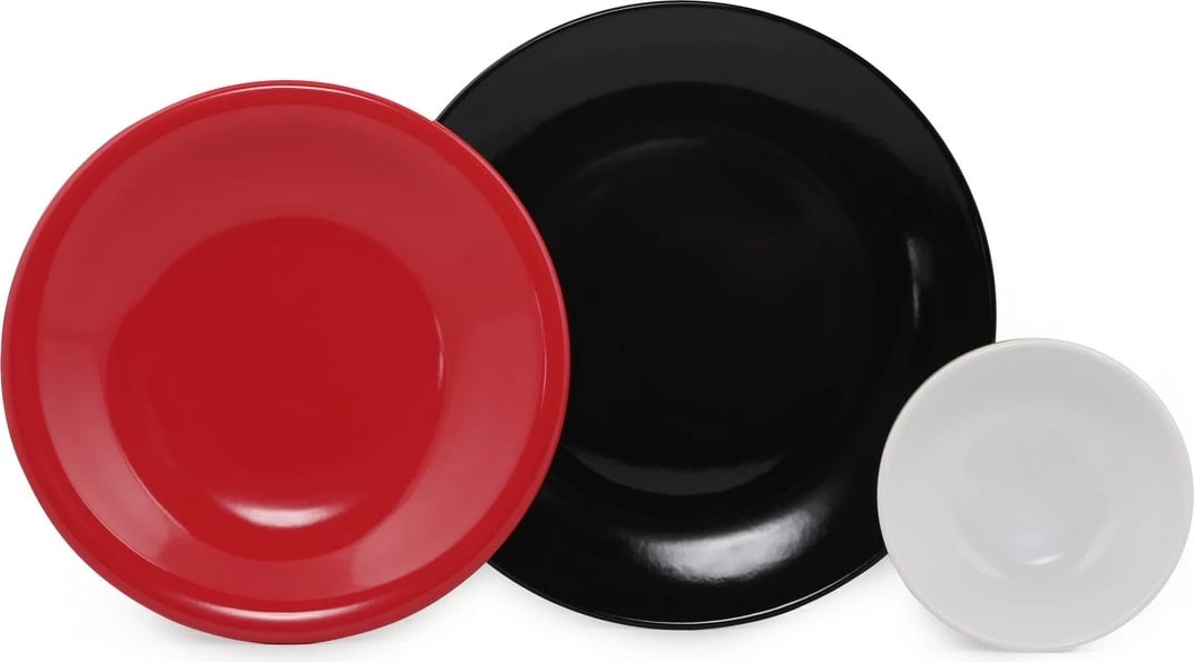 Set enësh për drekë, qeramikë, shumëngjyrësh, 12 copë, Hermia Concept, TY040612FX24A000000MAS1400