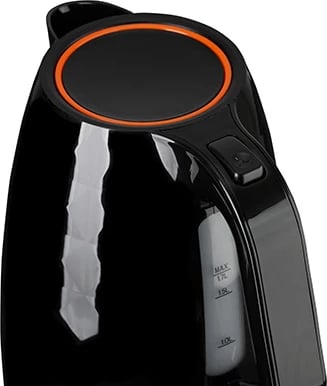 Çajnik elektrik, Adler, AD 1277, 1.7 L, 2200W, plastikë, bazë 360°, i zi