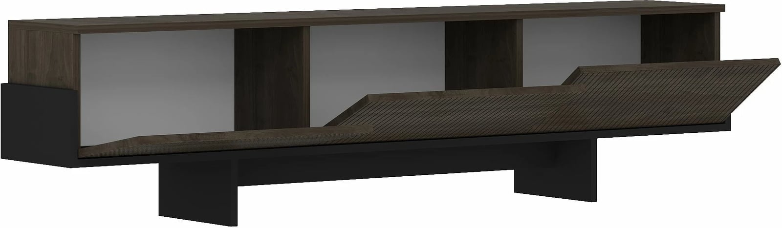 Komodë TV Skye Decor, Hege, ngjyrë arre, e zezë