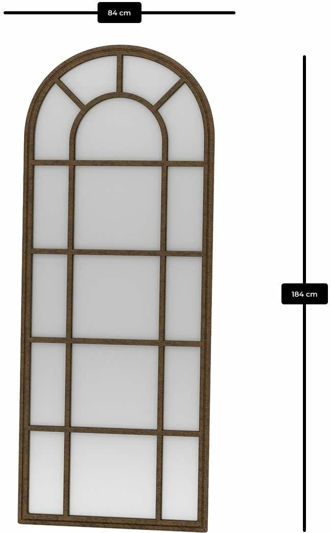 Pasqyrë Cheval, ngjyrë kafe, Skye Decor, 80x180cm