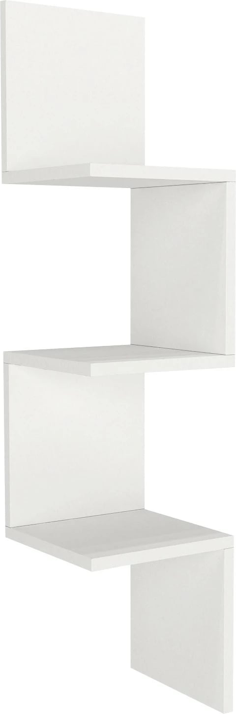 Raft këndi për mur Hanah Home, i bardhë