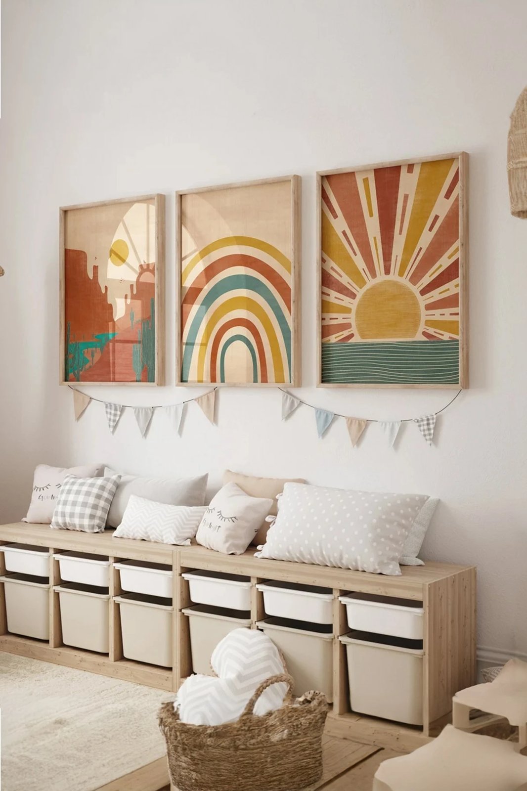 Pikturë dekorative me kornizë (3 copë), Wallity, 3Dartsohoset8