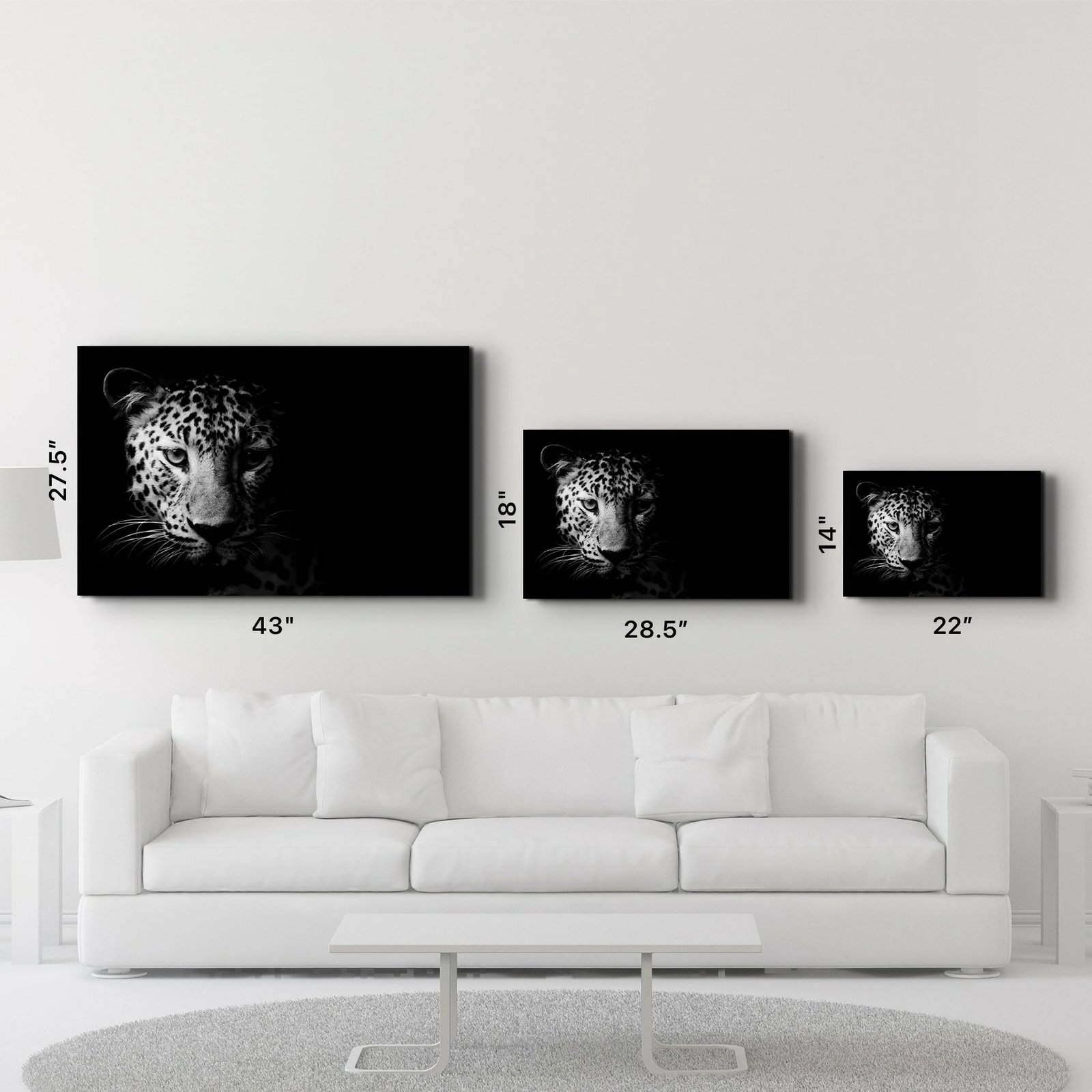 Pikturë dekorative prej xhami të temperuar, Wallity, OGLS-1046, 46x72cm