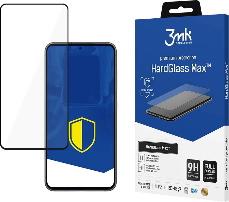 Mbrojtës ekrani xham i fortë 3mk HardGlass Max për Samsung Galaxy S23 5G