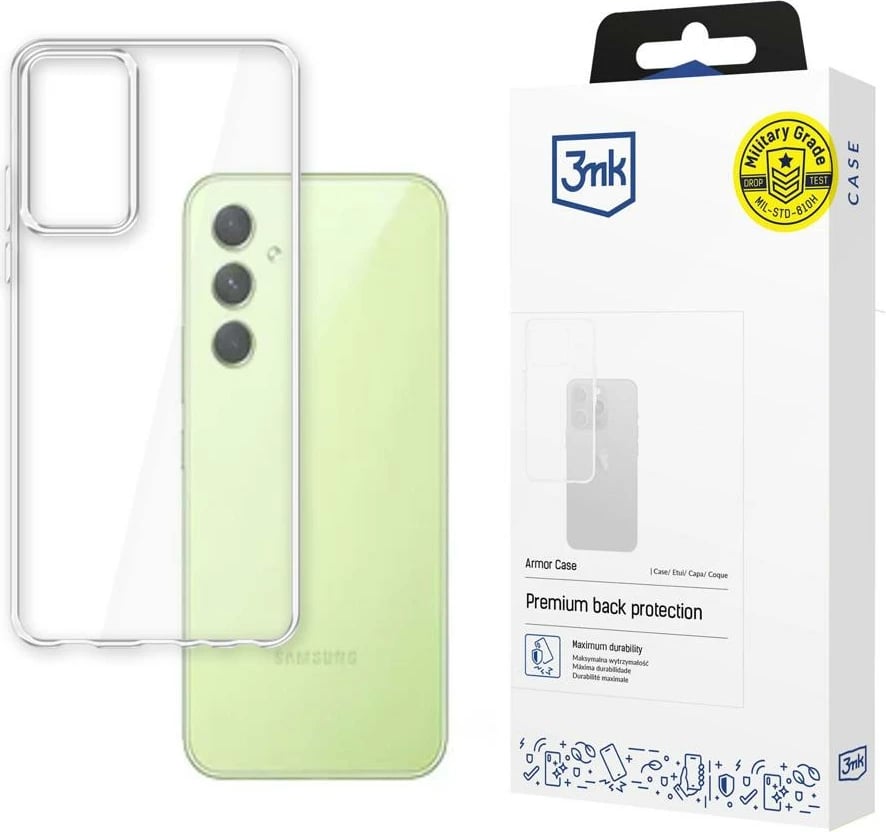 Mbështjellës 3mk Armor Case për Samsung Galaxy A34 5G, transparent